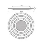 Vivalux VIV004831 Мултифункционална LED плафониера SATURN LED 75W