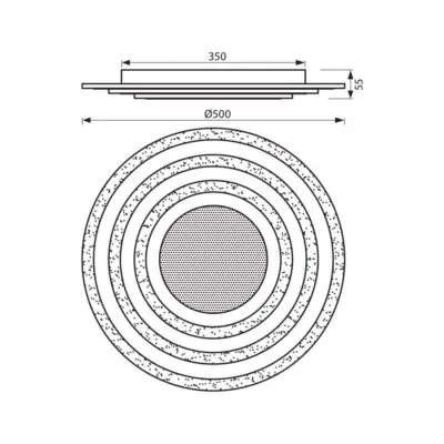 Vivalux VIV004831 Мултифункционална LED плафониера SATURN LED 75W