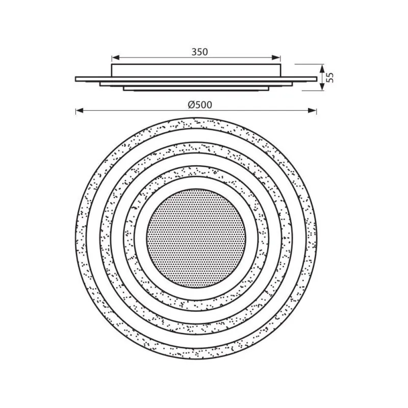 Vivalux VIV004831 Мултифункционална LED плафониера SATURN LED 75W