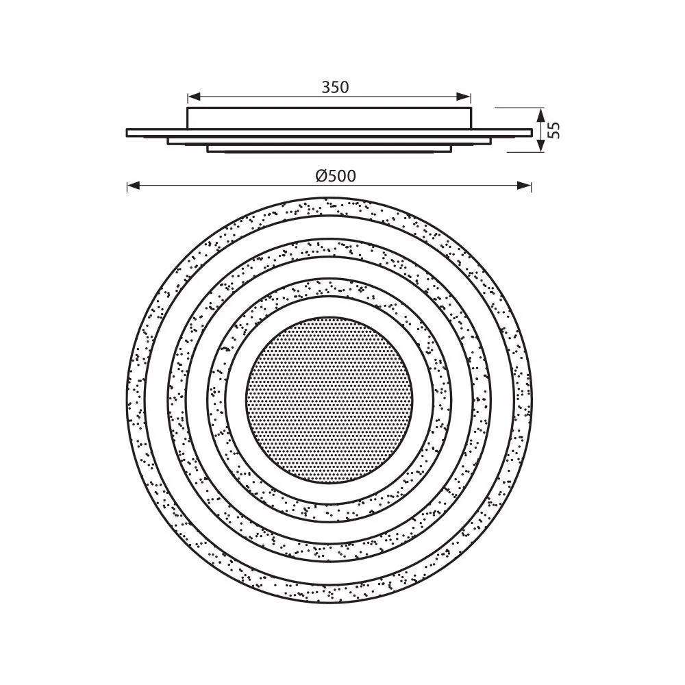 Vivalux VIV004831 Мултифункционална LED плафониера SATURN LED 75W