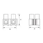 Vivalux VIV001722 Лустер-клема Т85 полипропилен H/4.0mm2 PP