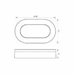 Vivalux VIV004752 LED плафониера DOLCE/O LED 11W черен 4000K IP65