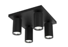 Vivalux VIV004566 Квадратен спот за таван SP714-4SQ BK LUX черен 4xGU10