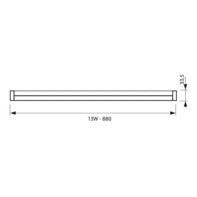 Vivalux VIV003499 LED осветително тяло SPICA LED T5 13W 4000K