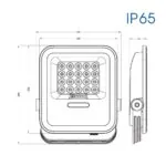 Vivalux VIV004893 LED прожектор със соларен панел HECTOR SOLAR LED 200W 6400K IP65