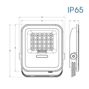 Vivalux VIV004893 LED прожектор със соларен панел HECTOR SOLAR LED 200W 6400K IP65