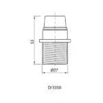 Vivalux VIV001599 Фасунга бакелитова D/3350/VB полу резба бяло с ринг