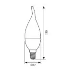 Vivalux VIV003406 LED лампа CAMEO LED 6W 470lm E14 3000K