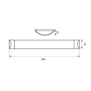 Vivalux VIV004593 LED осветително тяло FLAT LED 18W 600 mm 6400K