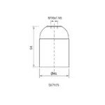 Vivalux VIV001597 Фасунга бакелитова D/7175/VO гладка злато