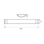 Vivalux VIV004621 LED осветително тяло FLAT LED 45W 1500 мм 6400K