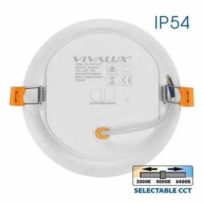 Vivalux VIV004755 LED луна VERA LED 12W CCT DIP-switch 3000K-4000K-6400K IP54