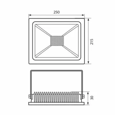 Vivalux VIV004559 LED прожектор TREND LED 100W черен 6400K