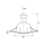 Vivalux VIV003648 ARLO ЛЕД SET LED луна за вграждане и лампа N M CL 4000K 220V 5W
