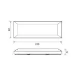 Vivalux VIV003662 LED осветително тяло ALVIA LED RC 4W DR/GR 4000K IP65