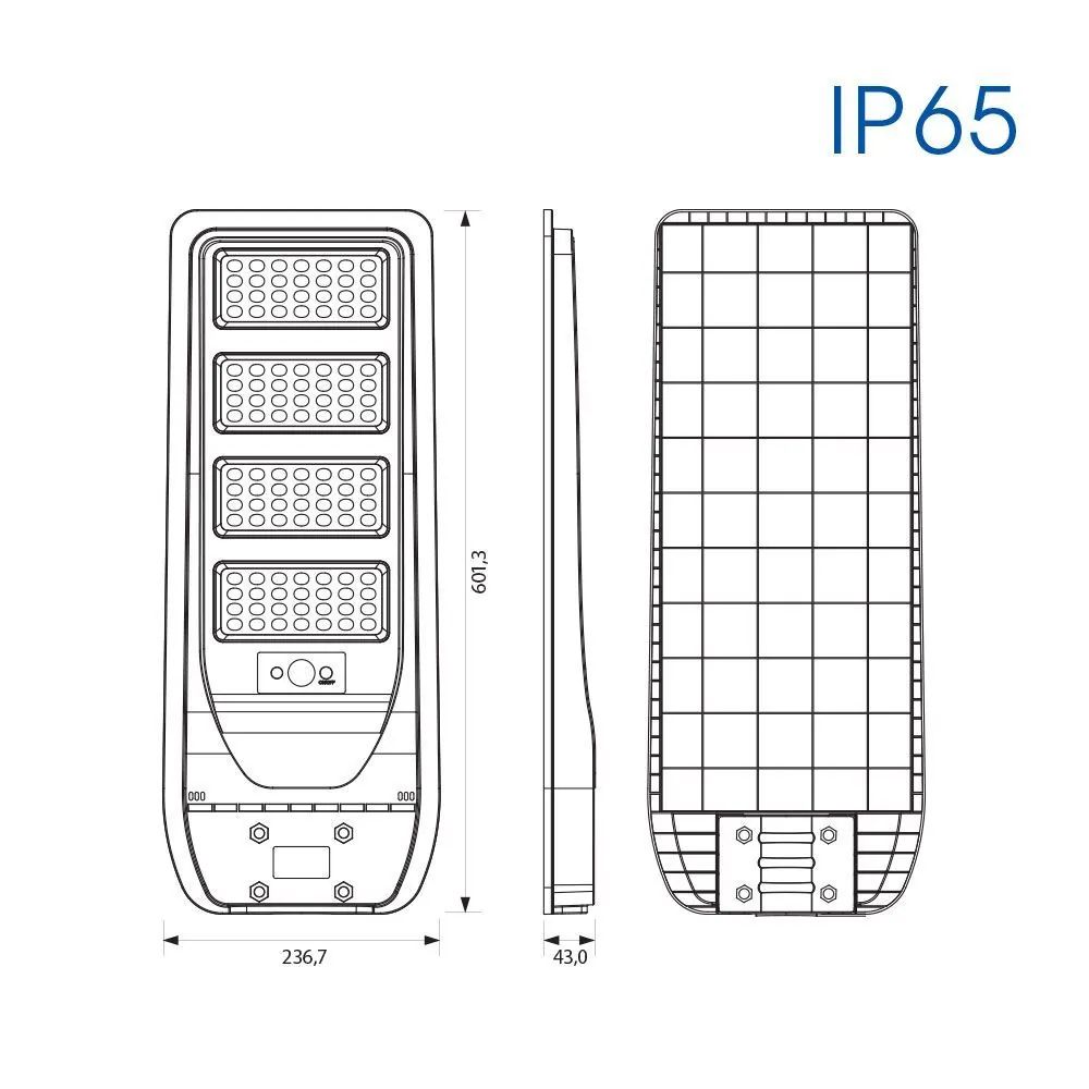 Vivalux VIV004987 Соларно LED осветително тяло REX SOLAR LED 150W 6400K IP65