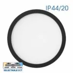 Vivalux VIV004813 LED плафониера NEBULA LED 12W-18W-24W черен CCT-switch 3000K-4000K-6000K