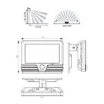 Vivalux VIV004832 LED прожектор със соларен панел ARAD SOLAR LED 5W 500lm 4000K IP54