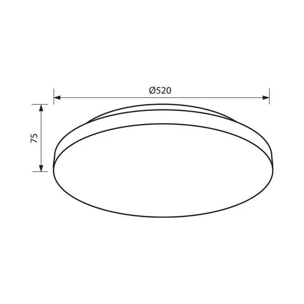 Vivalux VIV004425 Мултифункционална LED плафониера с дистанционно LACE LED 75W 3000-6400K