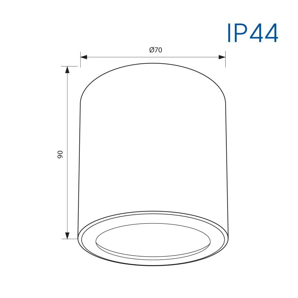 Vivalux VIV004857 Луна за външен монтаж LENA DL728 GU10 бял IP44