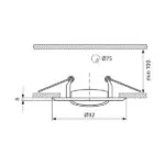 Vivalux VIV003867 Луна за вграждане BLAKE SL315 сатениран никел/никел