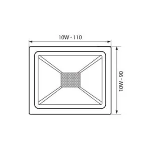 Vivalux VIV004555 LED прожектор TREND LED 10W черен 6400K