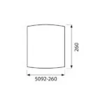 Vivalux VIV000425 Аплик OLBIA AMBRA 5092 квадрат 260x260 мм