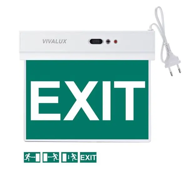 Vivalux VIV004031 Евакуационна LED табела SALVE LED 18W Li-Ion 37V