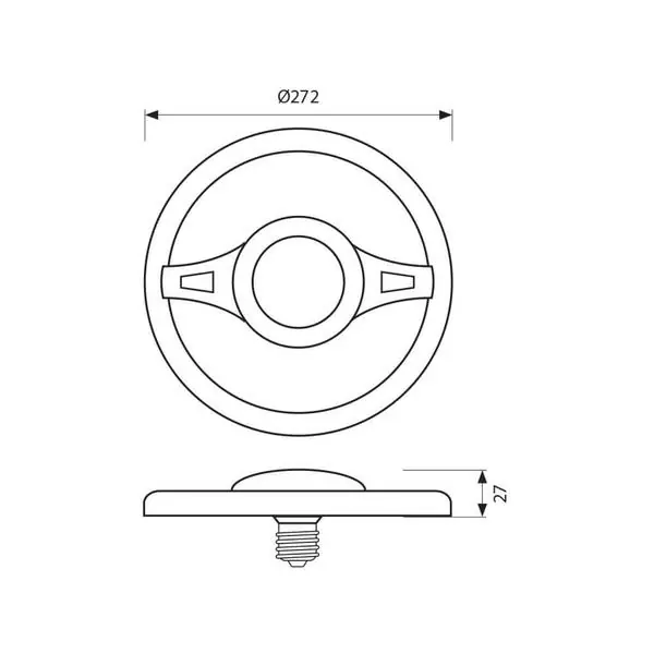Vivalux VIV003707 Ринг LED лампа JUPITER LED 24W 2050lm E27 3000K