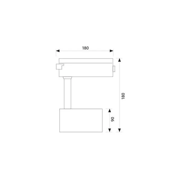 Vivalux VIV004063 LED прожектор за релсов монтаж TRANCE LED 30W 2100lm черен 4000K