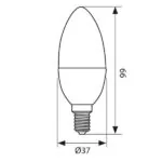 Vivalux VIV004458 LED лампа MAX LED 8W 806lm E14 6400K