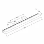 Vivalux VIV004722 LED тяло за баня DAFNE LED 12W 4000K черен