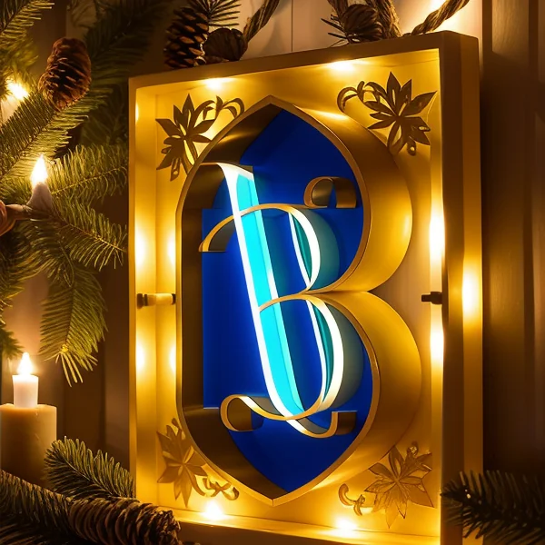 Светлинни букви и символи за персонализирани декорации