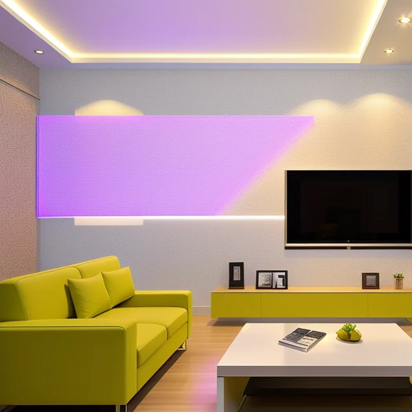 LED ленти и плъзгащи светлинни панели за стенна декорация