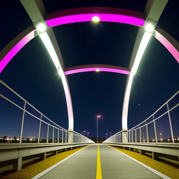 LED осветление за пешеходни мостове и подлези