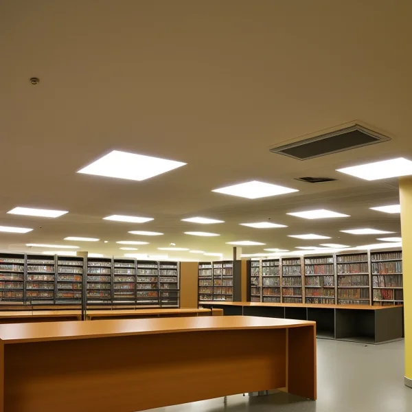 LED осветление за специализирани офисни зони като библиотеки или архиви