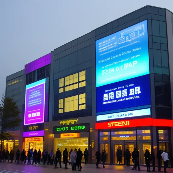 LED осветление и фасадни рекламни съобщения