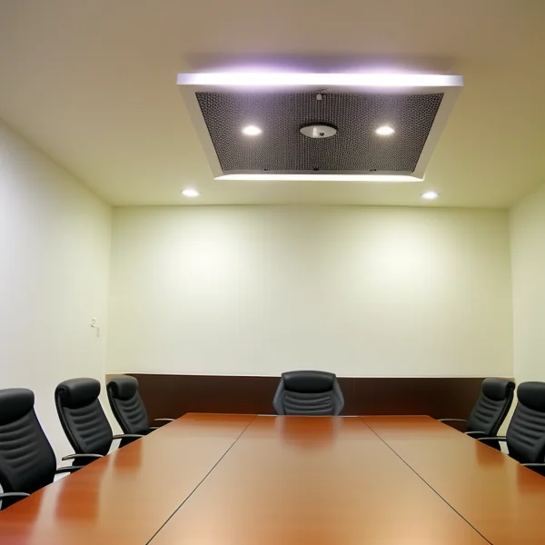 LED осветление със звукова система за офис