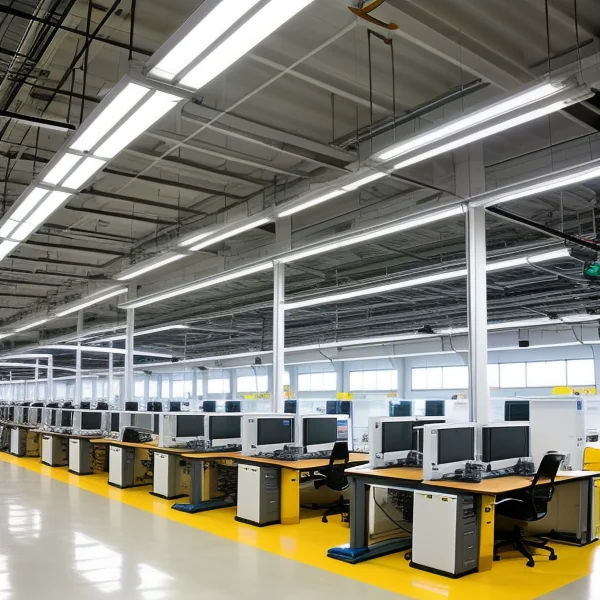LED осветление за работни станции и монтажни линии