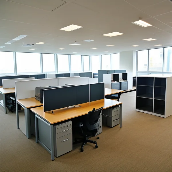 Интегрирано осветление в офис мебелите