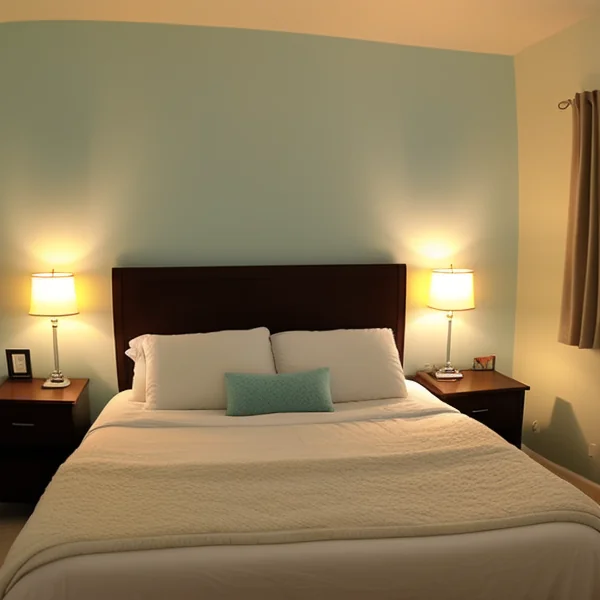 LED осветление за създаване на топлина и уют в спалнята