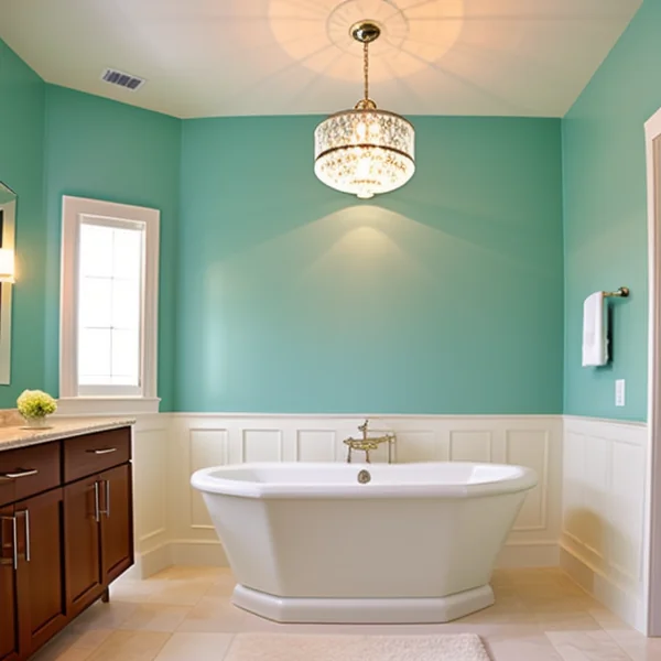 Съвети за подбор на цветове на осветление за банята