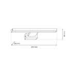 Milagro ML029 Аплик SHINE CHROME 30см 7W LED