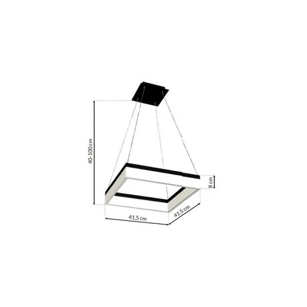 Milagro ML081 ВИСЯЩА ЛАМПА NERO 32W LED