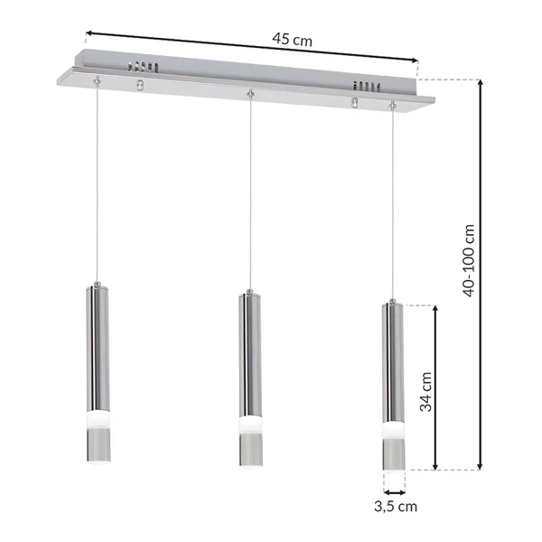 Milagro ML322 ЛЕД ВИСЯЩА ЛАМПА 15W LED