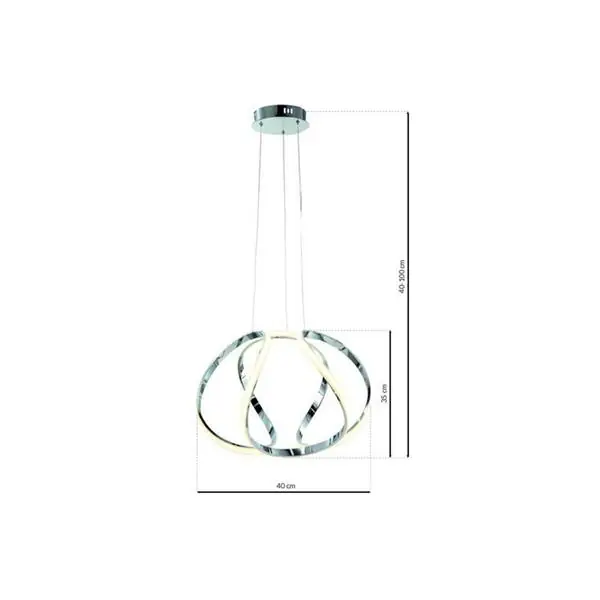 Milagro ML3808 ВИСЯЩА ЛАМПА GLOBE 50W LED