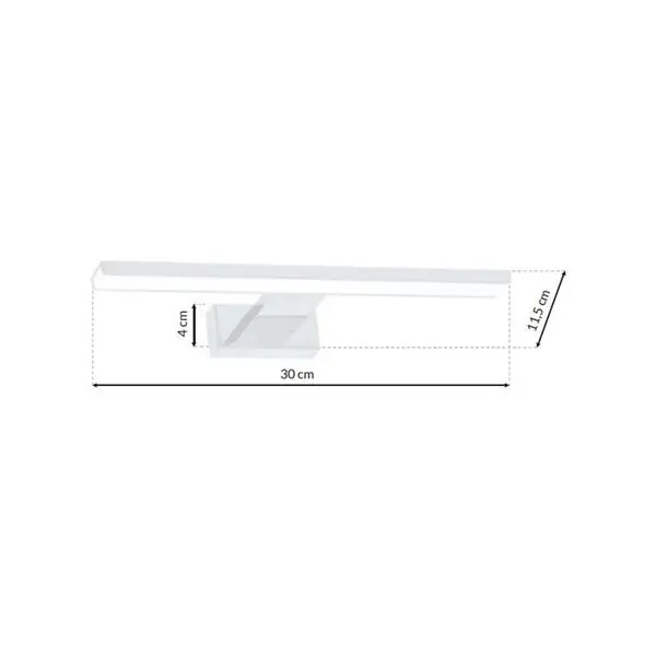 Milagro ML3873 SHINE WHITE 30cm 7W LED стенна лампа
