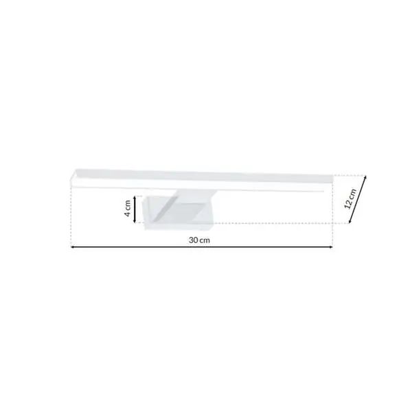Milagro ML3874 SHINE WHITE 30cm 7W LED стенна лампа