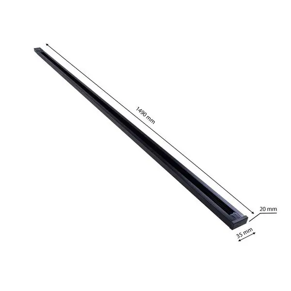 Milagro ML3916 TRACK LIGHT Черен 1-верижен водач на лампата