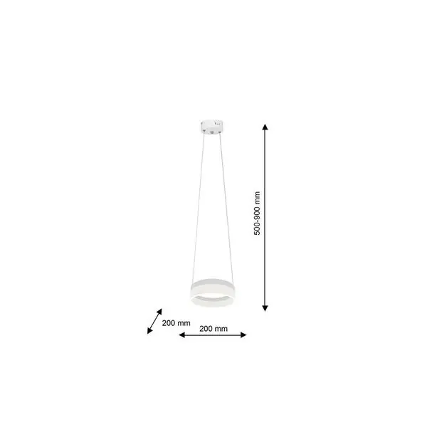 Milagro ML404 ПРЪСТЕН ВИСЯЩА ЛАМПА 12W LED